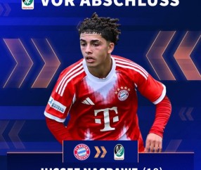 数据-官方：拜仁18岁中场纳斯拉维租借加盟奥地利俱乐部列特